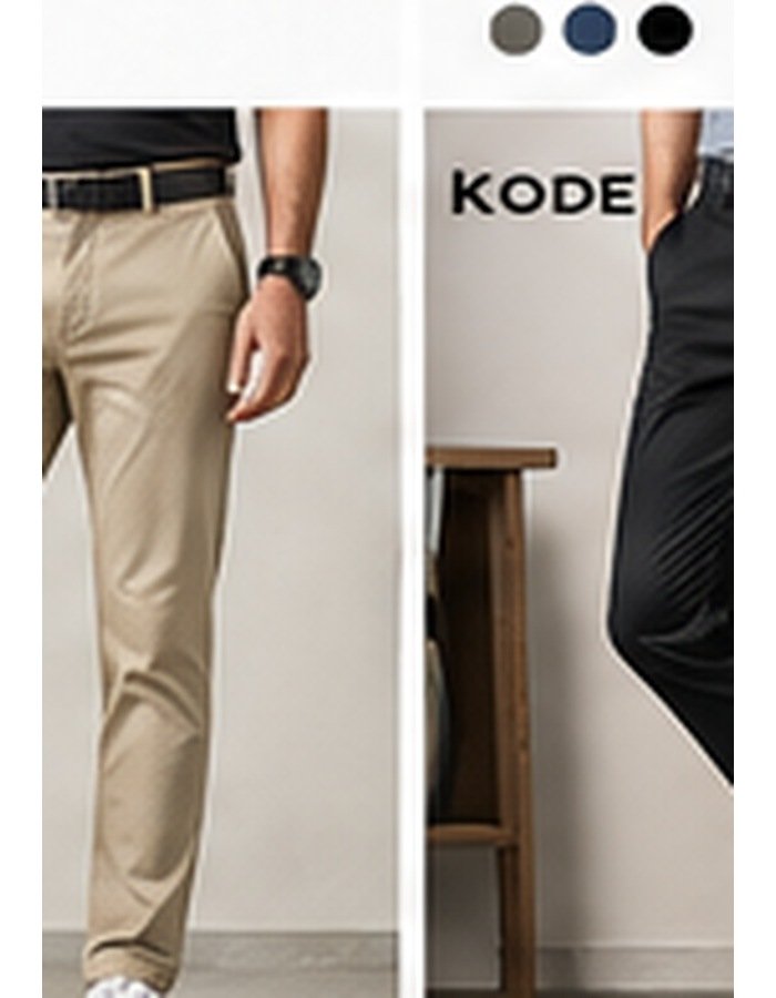 GB005 Warm Beige Gabardine Pant - Image 1