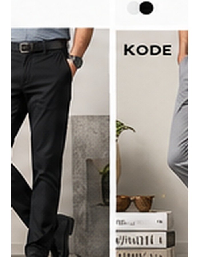 GB006 Stone Grey Gabardine Pant - Image 1