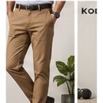 Bottle Green Gabardine Pant