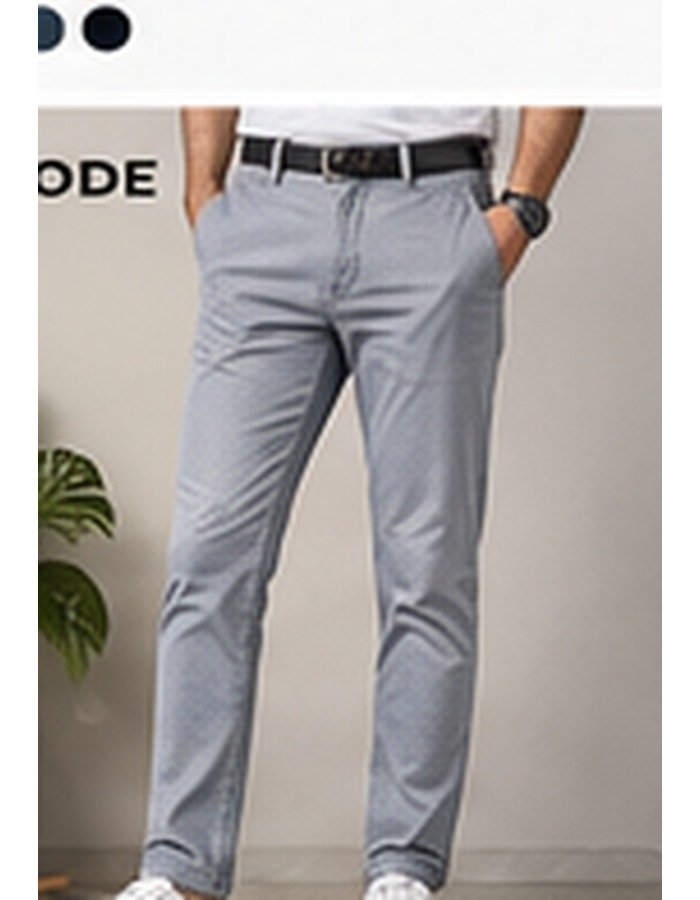 GB010 Mid Grey Formal Gabardine Pant - Image 1