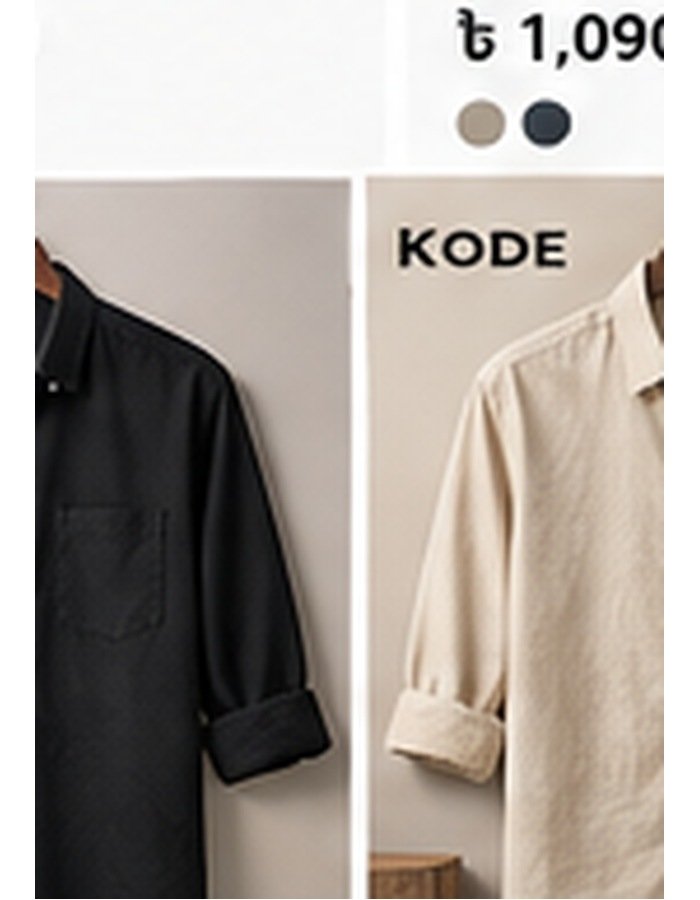SH006 Warm Beige Casual Shirt - Image 1